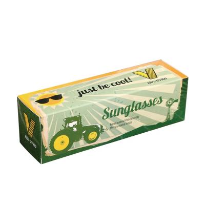 China Recyclable Cheap Foldable Paper Sunglasses Packaging Box for sale