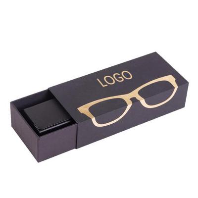 China Recyclable Custom Hard Paper Drawer Type Cardboard Sunglasses Packaging Box With Logo for sale