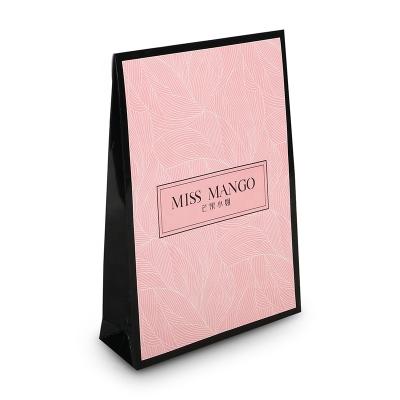 China Recycle Paper Rose Printing Custom Paper Lingerie Bikini Bra Ties Accessories Packaging Bag With Window Envelope Bag for sale