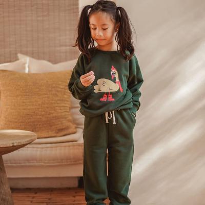 China 2 Other Pieces OEM Custom Girl Print Kids Sweatsuits Kids Clothes Sets Girls 8-12 Years Kids Summer Clothing Set for sale