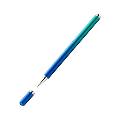 China Beautiful new gradient color aluminum alloy penholder touch screen stylus is used for capacitive screen writing drawing for sale