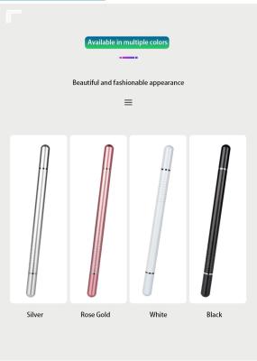 China Nice New Product Sensitivity 2 In 1 Universal Fiber Tips Touch Screen Signature Stylus Pen For Capacitance And Resistance for sale