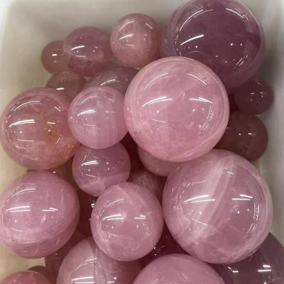 China Natural Citrine Sphere Crystal Ball Clear Quartz Crystal Amethyst Spheres Wholesale Rose Gemstone Sphere 4-10Cm Small for sale