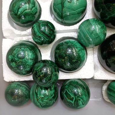 China Natural Crystal Malachite Spheres Citrine Ball Wholesale 4-10cm Sphere Gemstone Crystal Small for sale