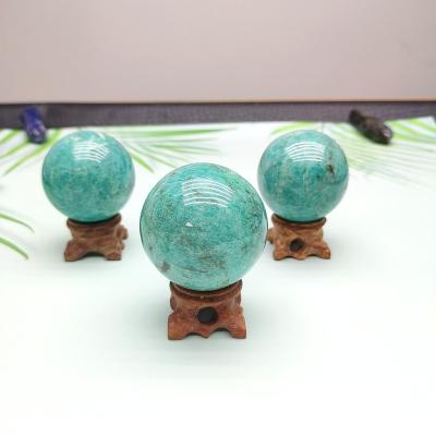 China Natural Gemstone Citrine Amazonite Crystal Spheres Wholesale Crystal Ball of the Sphere 4-10cm Small for sale