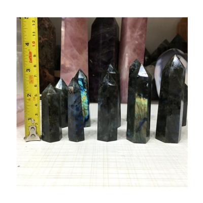 China Point Crystal Tower Mini Healing Bulk Assorted Bulk Crystal Towers Good Price Crystal Point Wholesale 4-10Cm Fake Stone Labradorite Tower Back for sale