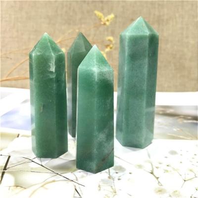 China Point Tower 4-10Cm Green Crystal Point Mini Healing Bulk Assorted Bulk Crystal Towers Good Price Crystal Back Wholesale Aventurine Tower for sale