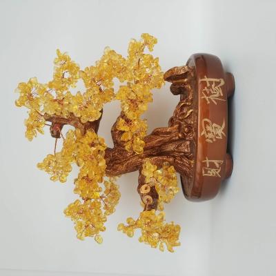 China Wholesale Europe Money Tree 36Cm Crystal Tree Citrine Lucky Crystal Healing Crystal Tree Of Life for sale