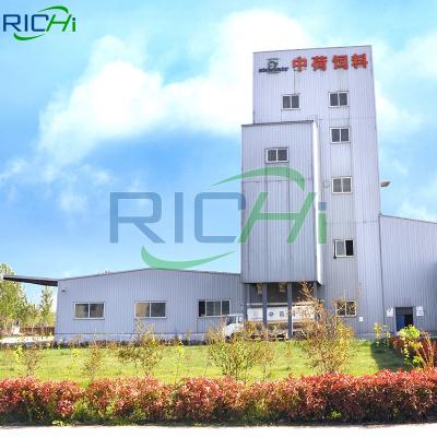 China Made RICHI Animal Feed Built The 10T/H Complete Animal Feed Factory In Algeria Kenya USA for sale