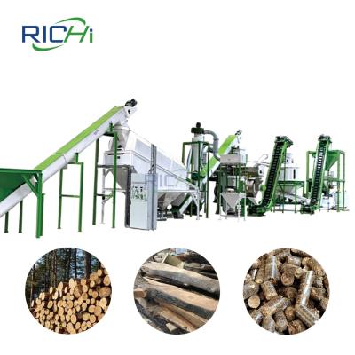 China Make CE Biomass Fuel Pellets RICHI Automatic Biomass Supplements Wood Pellet Plant in Europe North America Australia for sale