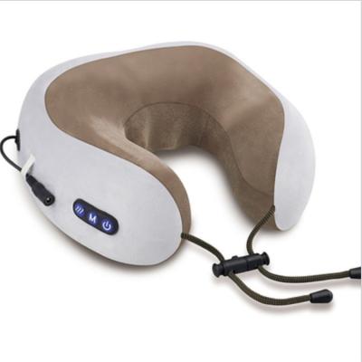 China 2022 New Trend U Shaped NECK Heat Vibrating Portable Electric Neck Shiatsu Massage Pillow For Home Office Use for sale