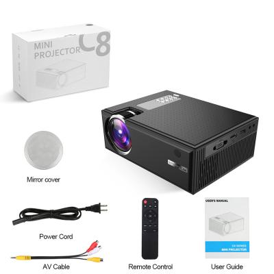 China Wholesale OEM/ODM Internet Ready Beamer 4k Portable LCD Display with Built-in Speakers Home Theater Video Projector for sale