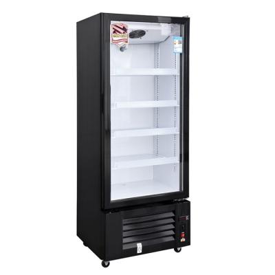 China 270L Single Door Upright Cooler Fridge 4 Layers Adjustable Wire Shelves 3C for sale