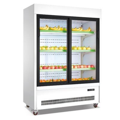 Chine Appareil de refroidissement de l'affichage commercial de fruits verticale 1300L 220V/50Hz à vendre