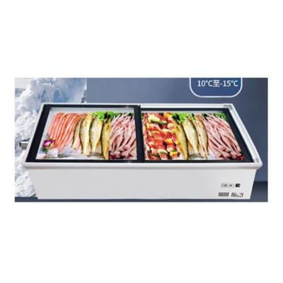 China Romovable Tabletop Display Fridge Freezer Showcase 150W Power for sale