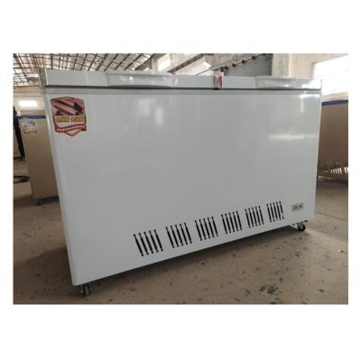 China Versatile Commercial Island Chest Freezer Powder Coating Finish for sale