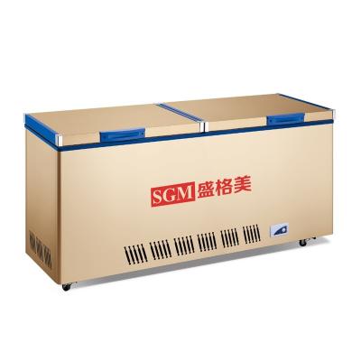 China Modern Supermarket Island Chest Freezer Powder Coating Finish for sale