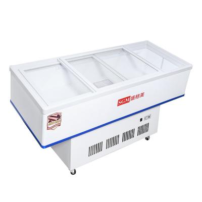 Cina Display frigorifero di frutti di mare Cooler Case Display di carne di pesce Freezer 295L in vendita