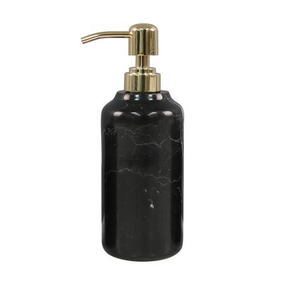 China Viable Modern Marble SYL Black Color In Simple Style Bathroom Set Washroom Accessories for sale