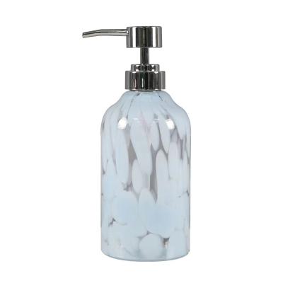 China Western Sublimation Bling Glass Bathroom Accessories Viable Set With Lotion Bottle For Home Hotel Bathroom for sale