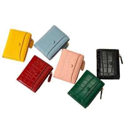 China Luxury Women Wallet LOW MOQ Stone Pattern Waterproof Casual Wallets With Zipper Coin Pocket Card Holder for sale