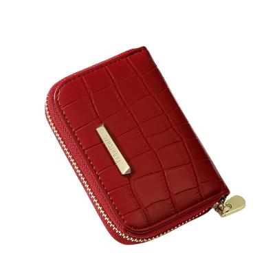 China TAOMICMIC 2021 New Waterproof Stone Feminine Women's Bag Zipper Organ Zipper Card Holder PU Multifunction Card Bank Printing Purse for sale