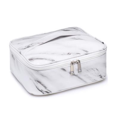 China Fashion hot sale private label custom waterproof lazy cosmetic bag with handle for sale