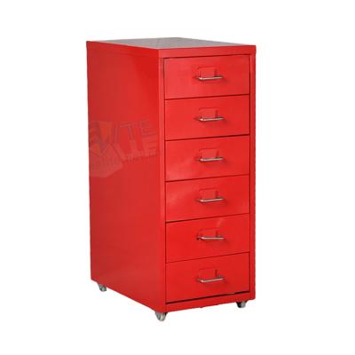 China Environmental friendly helmer 6 drawers steel storage cabinet baby cabinet design for sale