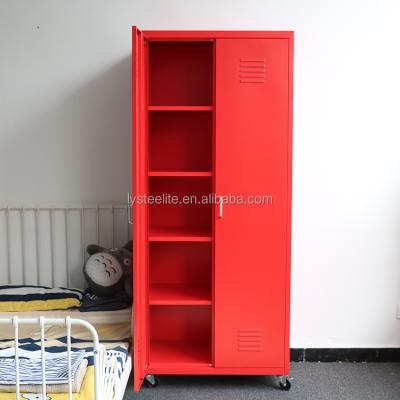 China Environmental friendly and modern style accept almirah steel or iron bedroom closet direct designs from custom size wardrobe manufacturers in india for sale