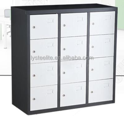 China Modern Style Metal Furniture 4 Tier 12 Door Used School Lockers Shoes Cabinet For Sale for sale