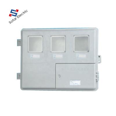 China Wall Mount Meter Boxes B103004 Fiberglass Wall Mount Electric Meter Model Boxes for sale