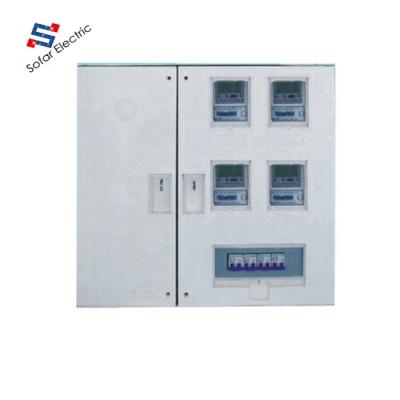 China SMC Meter Cabinets For 4 Model Meters B104004 IP54 Outdoor SMC Meter Cabinets Single Phase for sale