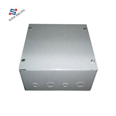 China Terminal Distribution Box NEMA Wall Mount Sheet Metal Junction Box With Knockouts On Each Side for sale