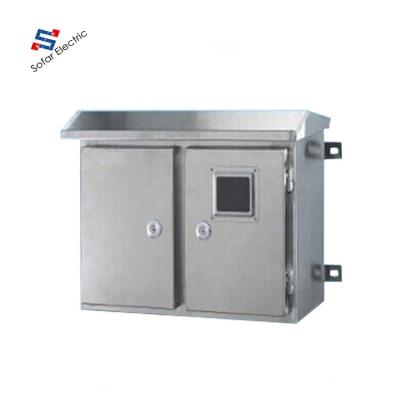 China Stainless Steel Electric Box IP55 Stainless Steel Distribution Enclosure Electrical Box With Canopy for sale