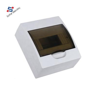 China 8 Way Electrical Distribution Box TSM Type Surface Mounted 8 Way Electrical Distribution Box / 8 Pole Plastic for sale