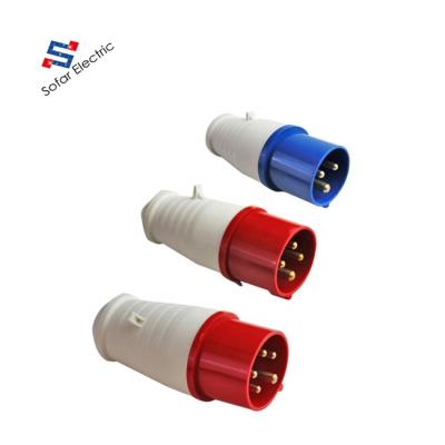 China IP44 240V 32A Industrial Male And Female Industrial Plug And Socket for sale