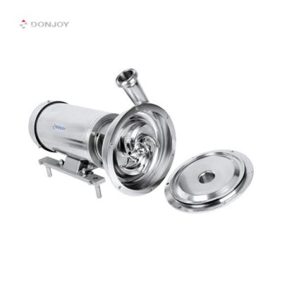 China Drinking Water Treatment DONJOY Centrifugal Open Impeller Pump With Stainless Steel Motor For Food Grade Sanitary Industry for sale