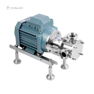 China Donjoy Large Particle Food And Beverage Industry Transfer Pump Self Priming Function Flexible Impeller Pump for sale