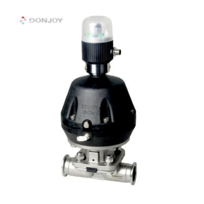 China Dairy Grade Pneumatic Diaphragm Valve With Plastic Actuator for sale