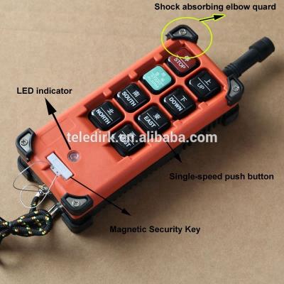 China Wireless Crane 8 Channel RF Remote Control Switch , Crane Control Circuit , 24 Volt Radio Remote Control for sale