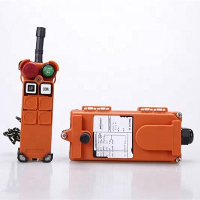 China Used For Control Tower Crane FCC CE 2 Buttons 1 Speed ​​F21-2S Chain Hoist Electric Industrial Radio Remote Control For Lifting Equipment for sale