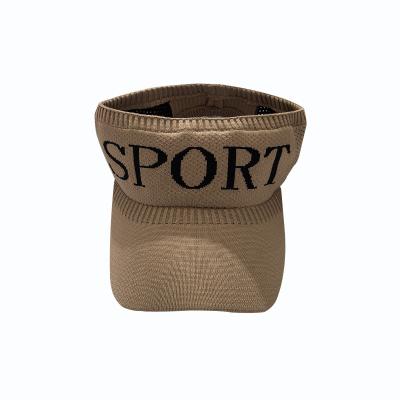 China Outdoor Sports Sun Visor Hats Breathable Solid Color Embroidery Knit Mesh Top Baseball Cap Empty for sale