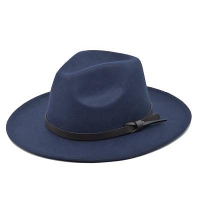 China Wholesale High Quality Men Women Character Classic Panama Jazz Felt Fedora Hat For Men for sale