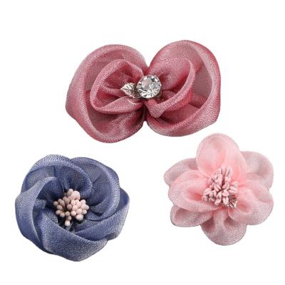 China Handmade Korean Style Hair Accessories Handmade Shoes Flower DIY Accessories Cloud Wire Bridesmaid Children's Handmade Hairpin Accessories for sale