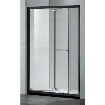 China With View New Design Family Bathroom Folding Shower Glass Door for sale