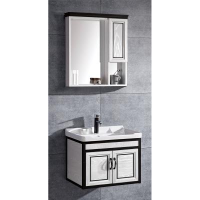 China Moisture Proof European Custom Made Bathroom Side Cabinet Mirrir Furniture Bath Vanity for sale