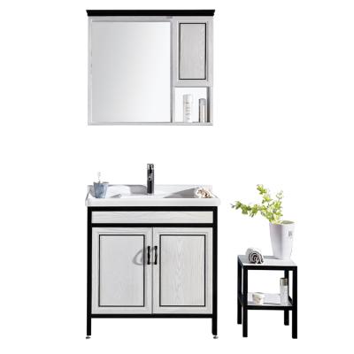 China 2019 Moisture-proof Sink And Bathroom Storage Floor Cabinet Vanity Cabinet Combo For Apartment for sale