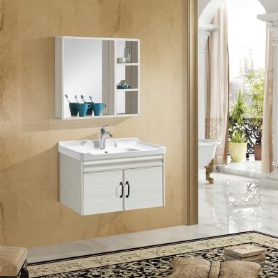 China Factory Direct Sale Modern PVC Bathroom Cabinet Wash Basin Cabinet Sink Cabinet for sale