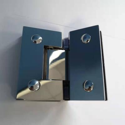 China Ratio of Bathroom 50kg Stainless Steel Flange Glass Hinge Wall Mount Shower Frameless Shower Glass Door Accessories Enclosure for sale