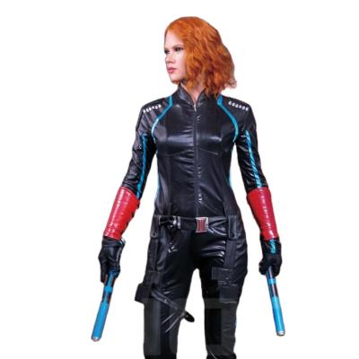 China Europe Hollywood Celebrity Black Widow Life Size Silicone Statue for sale